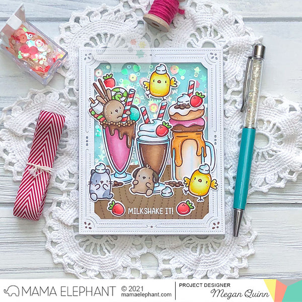 MAMA ELEPHANT: Oval Deco Frame | Creative Cuts – Doodlebugs