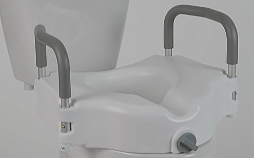 vive raised toilet seat installed on toilet