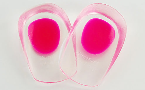 close up image of silicone gel heel cups
