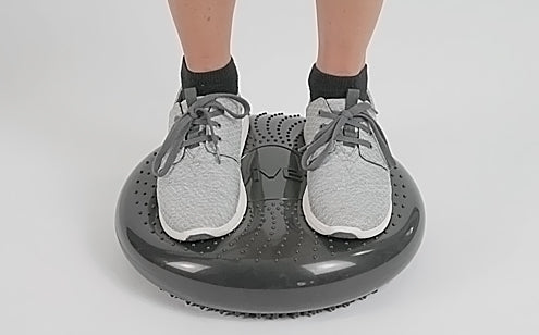 standing on balance disc