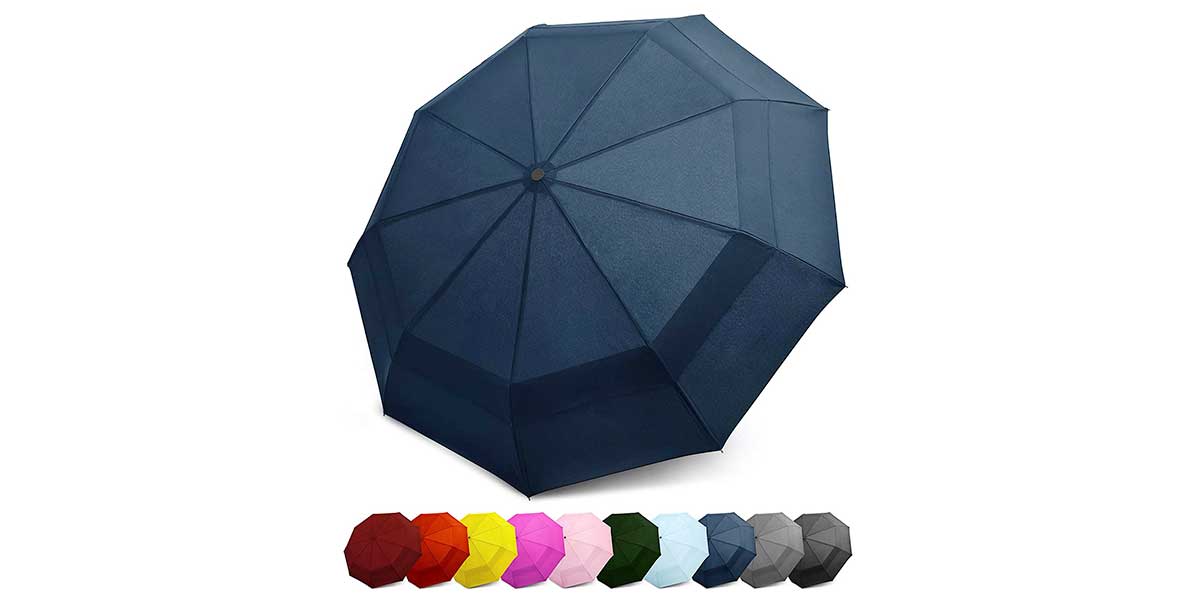Travel Umbrella w/Windproof by EEZ-Y