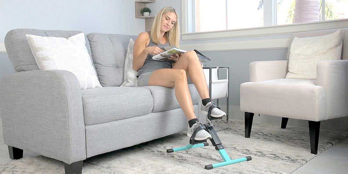 Folding Pedal Exerciser by Vive