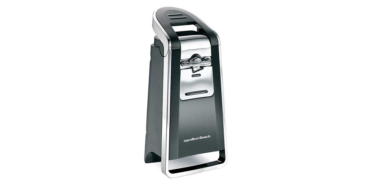 Hamilton Beach 76607 Smooth Touch Can Opener, Black and Chrome