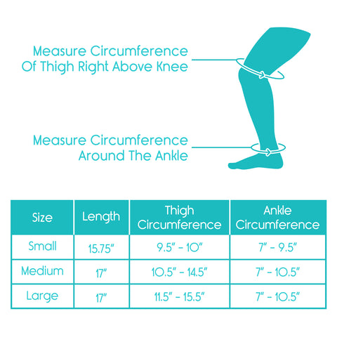 size chart for leg sleeves