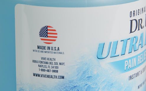 Ultra freeze pain cream printed sticker