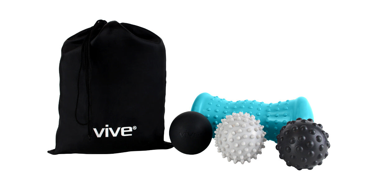 hot and cold massage ball set and travel bag
