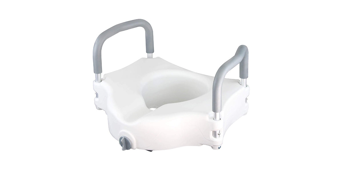 Vaunn Medical Elevated Raised Toilet Seat & Commode Riser 