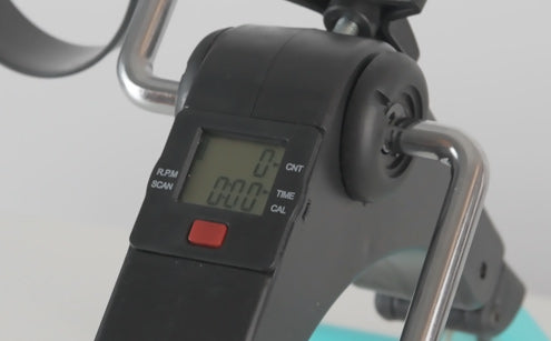Pedal exerciser with lcd diplay feature