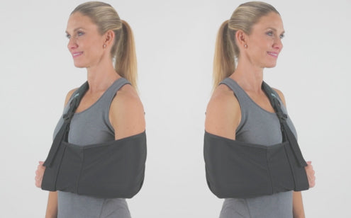 Arm sling with reversible feature