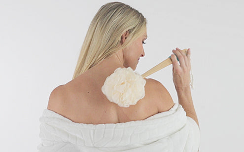 soft mesh loofah head