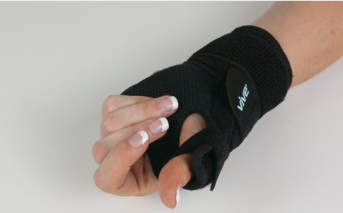 Right hand wearing thumb splint