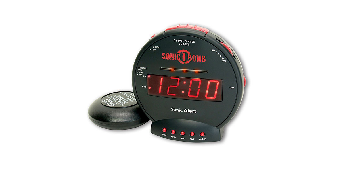 Sonic Bomb Loud Dual Alarm Clock with Bed Shaker by Sonic Alert
