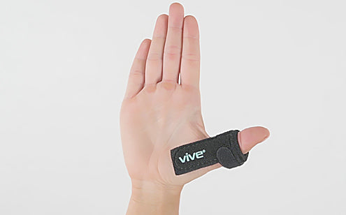 trigger finger splint worn on thumb