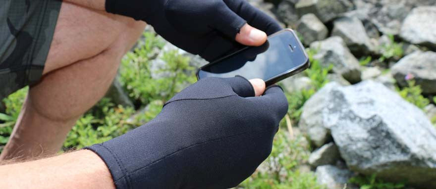 Wearing Arthritis Gloves While Using Phone