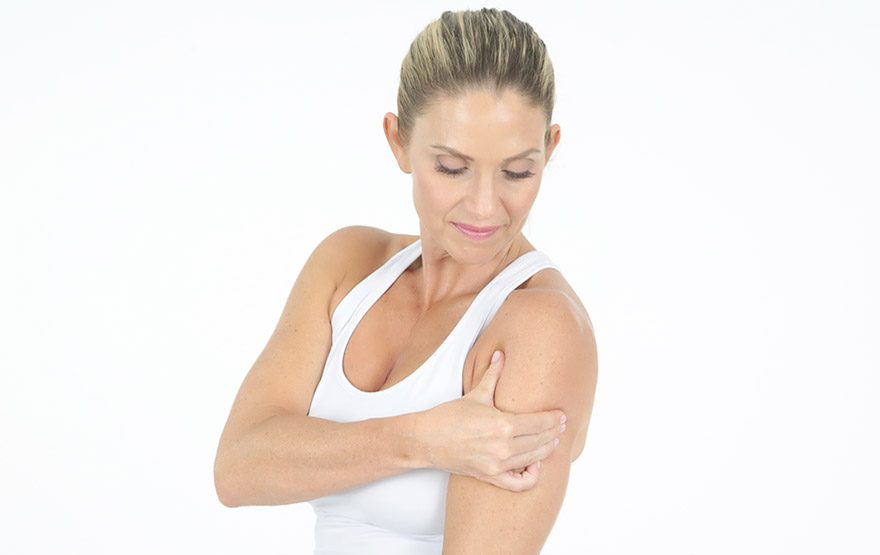 Woman shoulder massage
