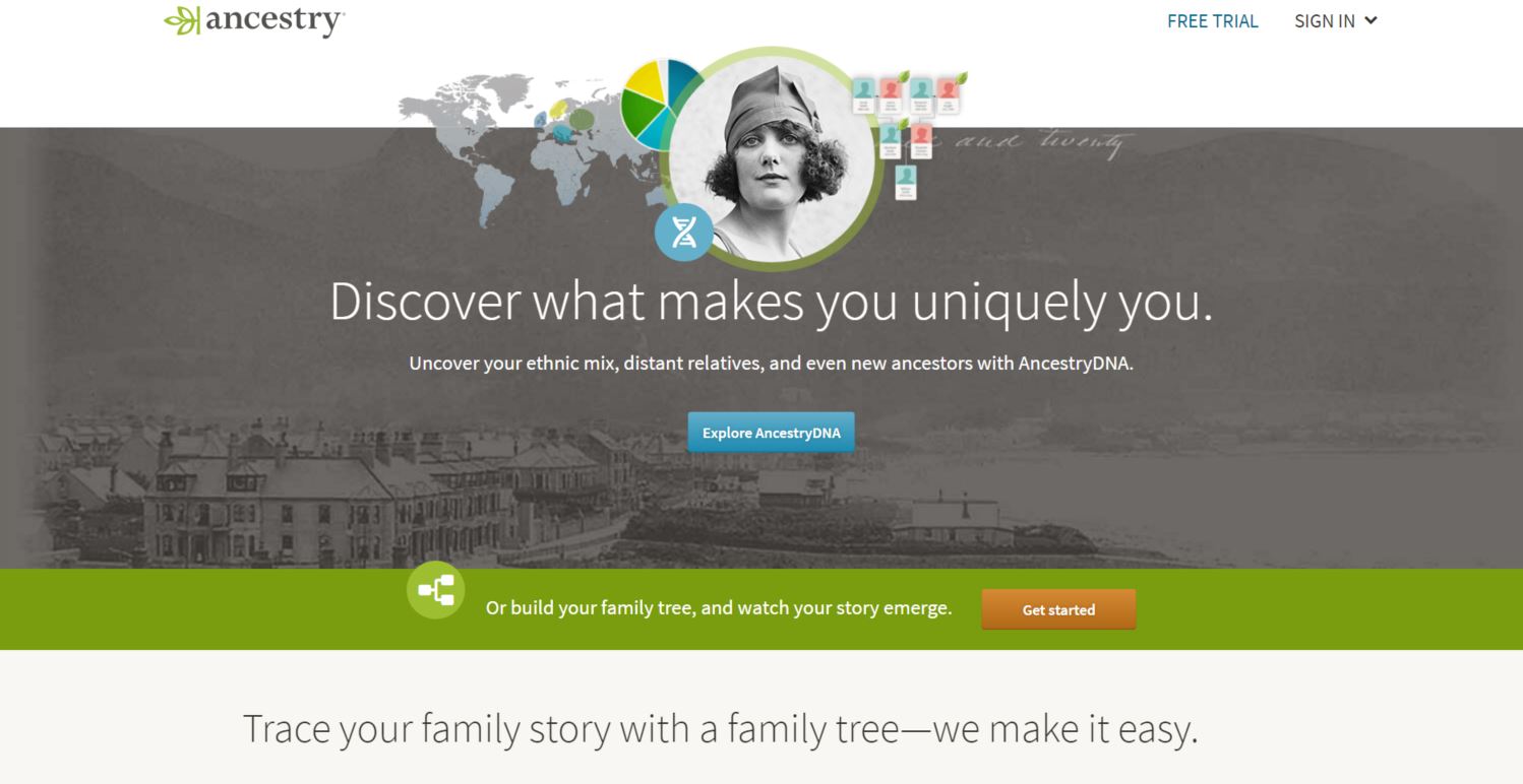 ancestry.com home page