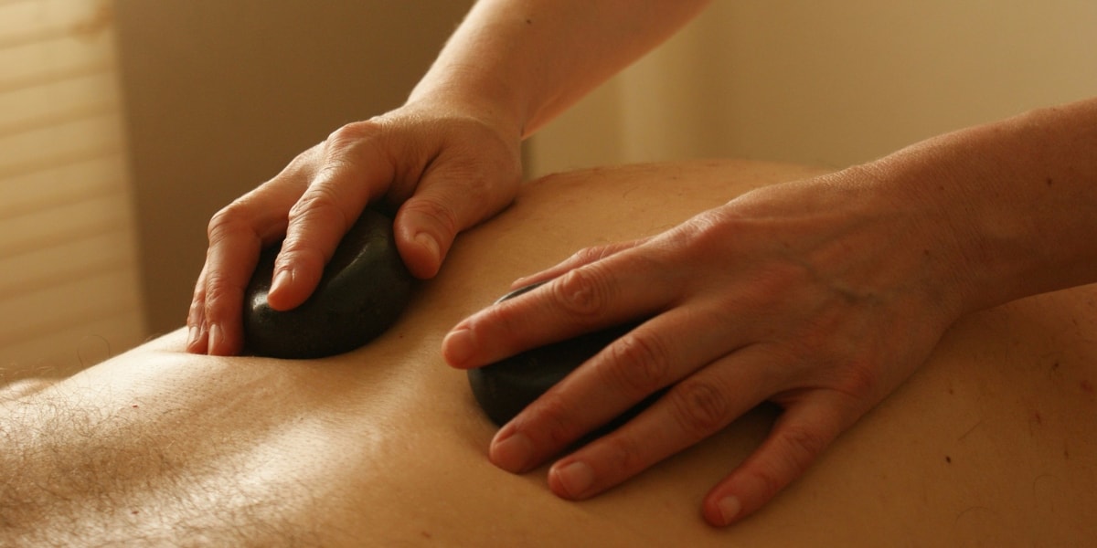 stone back massage