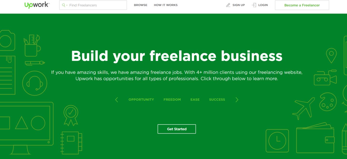 upwork become freelancer page