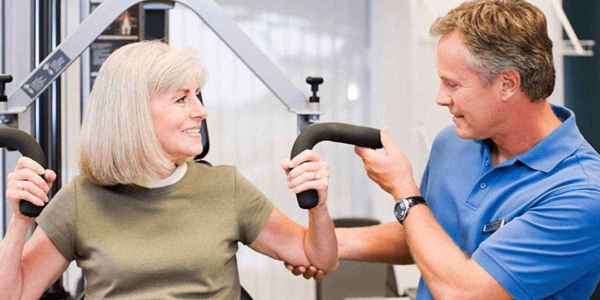 average women over 50 with physical therapist