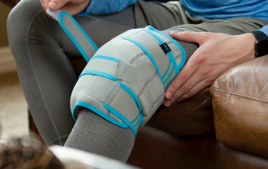 wrapping knee ice wrap
