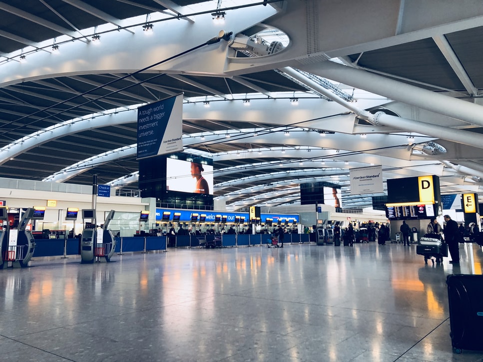 Airport check in counters