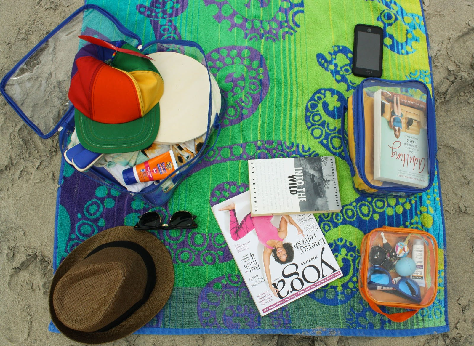 Pack a beach kit for travel tip