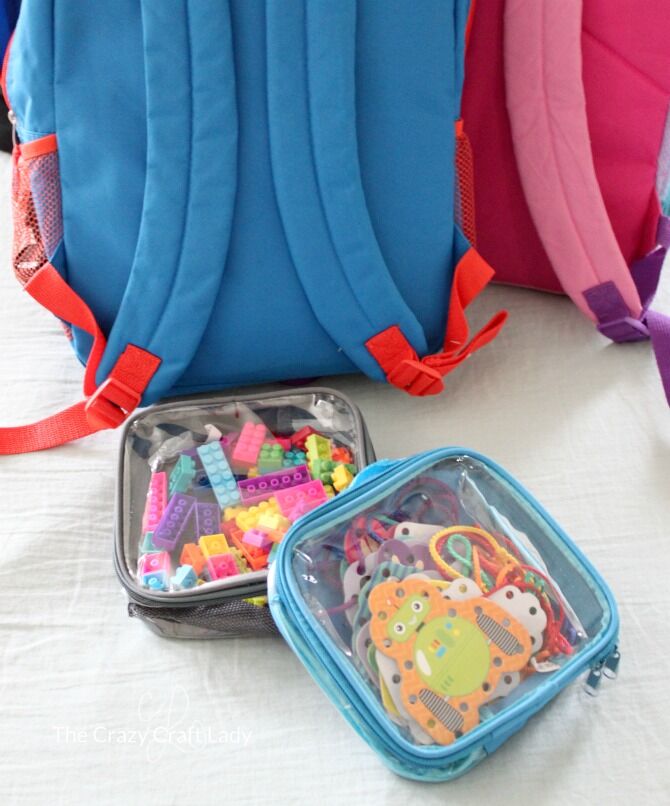 Busy Bag for travel with kids