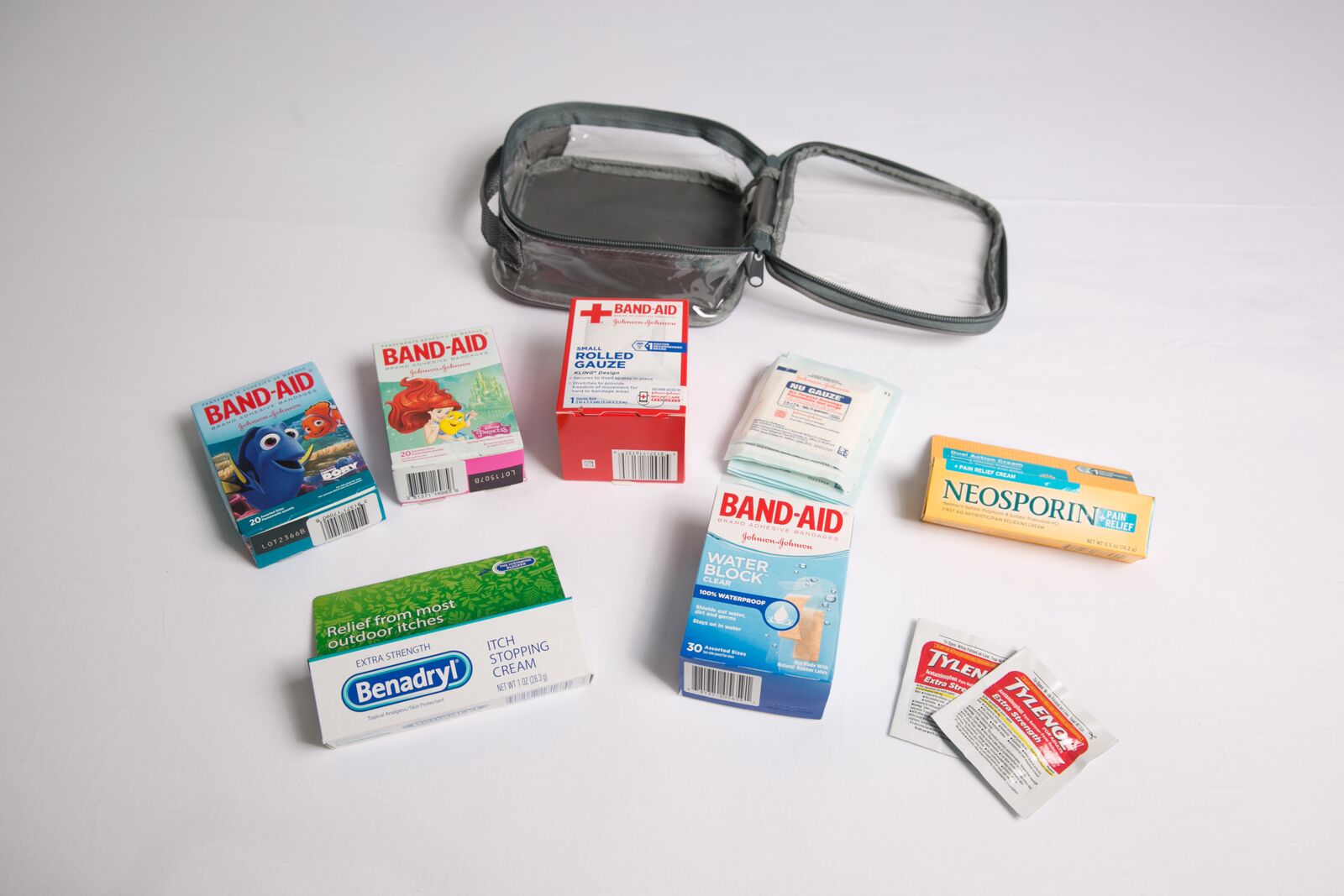 First aid kit for tropical vacation packing list