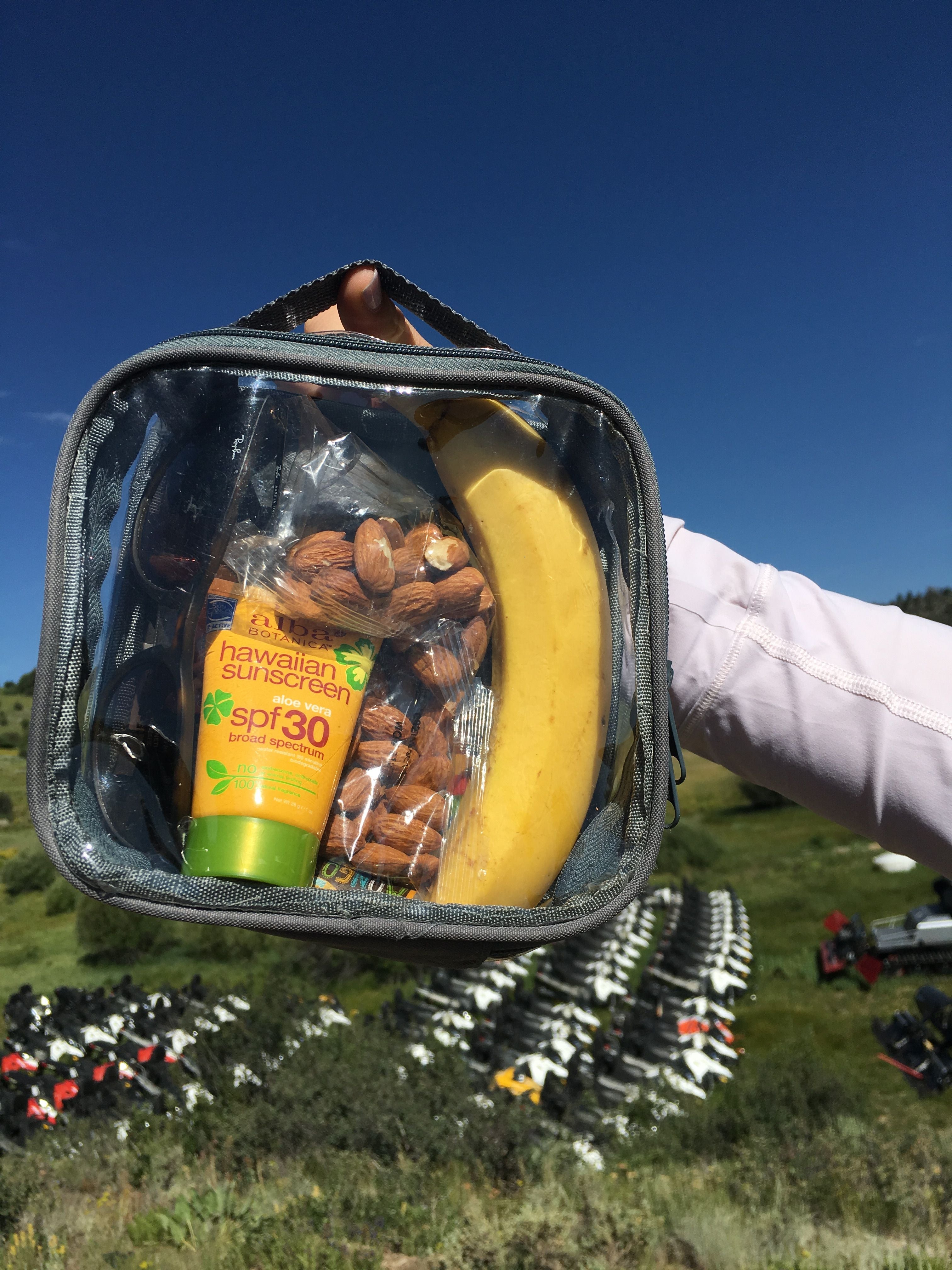 Snacks in extra small cube for summer travel