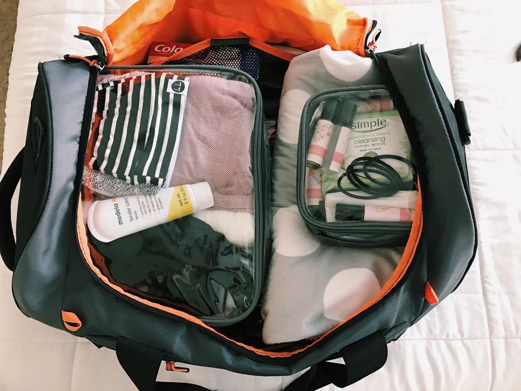 Hospital bag organization with EzPacking Cubes