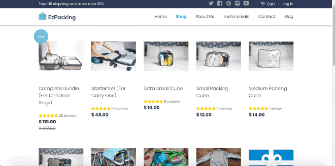 Select and click the product you want to write a review for