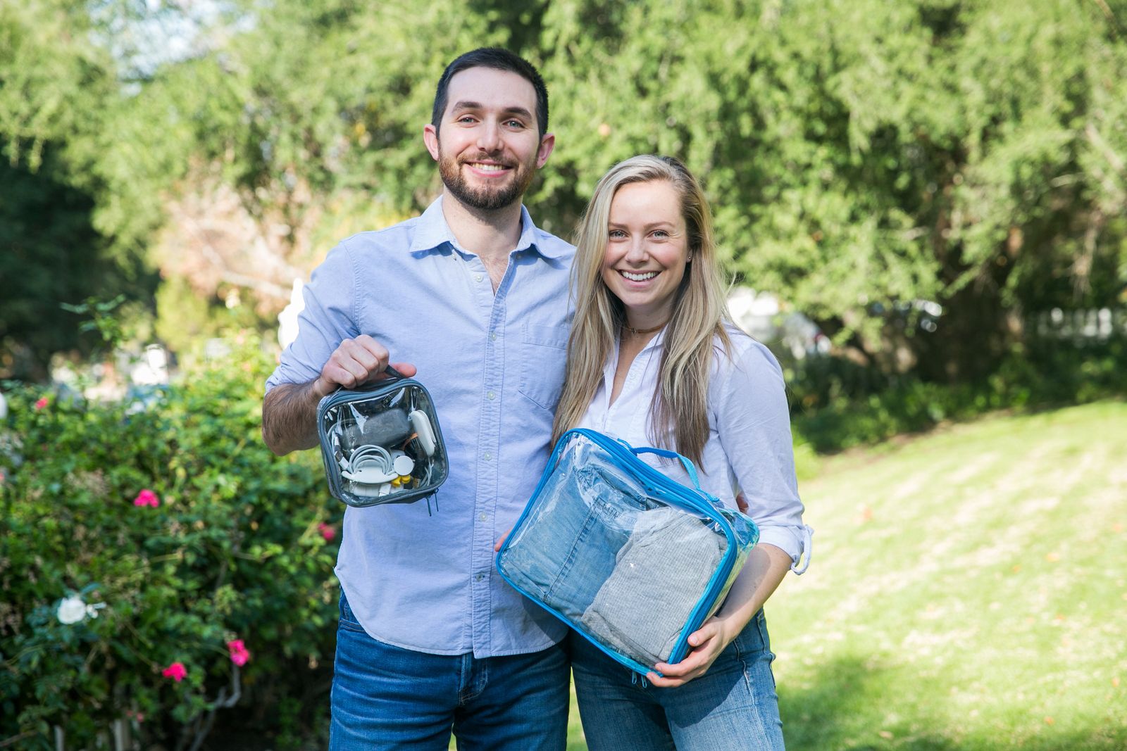 Tali and Salo with EzPacking cubes