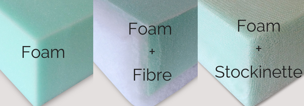 what is fibre and stockinette dacron sofa cushions foam