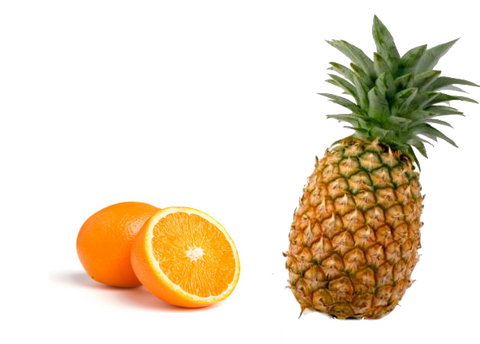 pineapple and orange