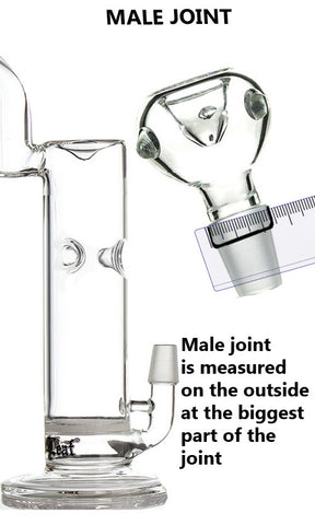 Male Joint Glass Bong