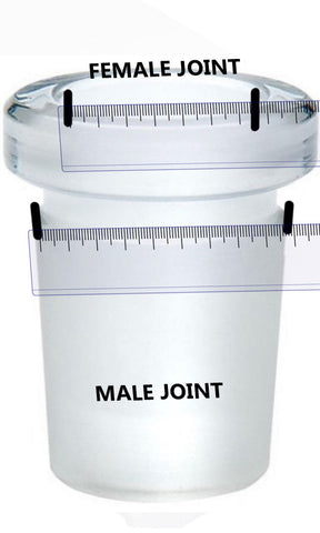 Male Female Joint Glass Bowl Connector 
