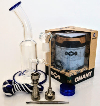 Win: Bong, Dab rig, grinder & glass spoon pipe