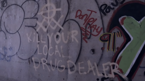 Rise Above Movement Kill Your Local Drug Dealer White Power Graffiti