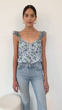 Cara Chiffon Cami Blue Geranium