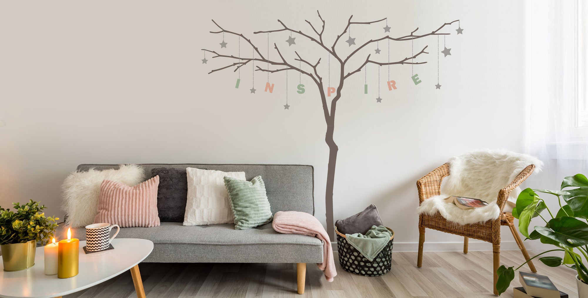 Be inspired by The Stencil Studio Branch Tree Stencil set including alphabet set for personalising 