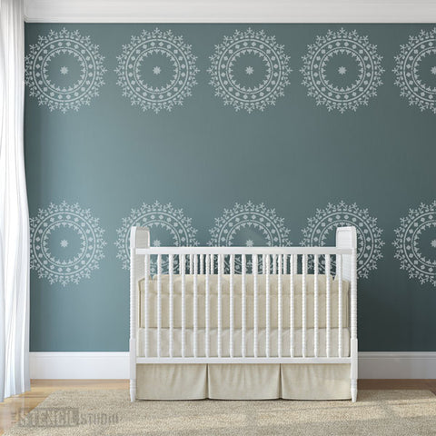 Nursery Stencils - Extra Large Wall Stencils for wall decorating from The Stencil Studio