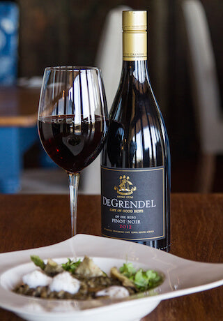 De Grendel Op die Berg Pinot Noir 2012 & Wild Mushroom Risotto