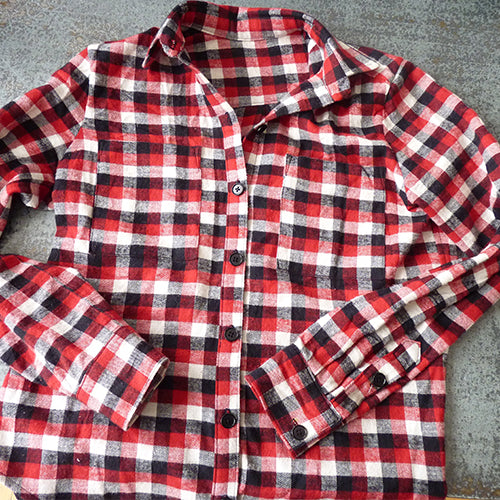 plaid flannel grainline archer shirt