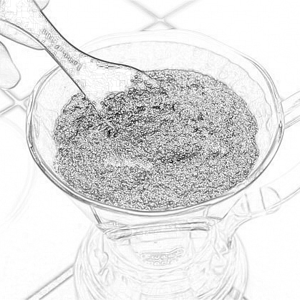 Mescolare il caffe nel clever dripper - Nero Scuro Specialty Coffees