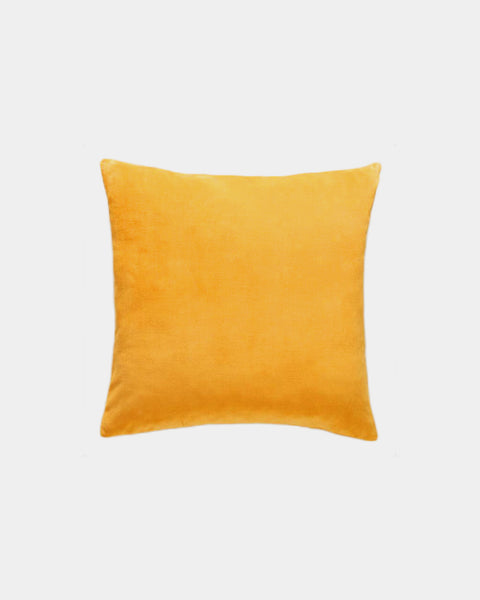 mustard velvet pillow