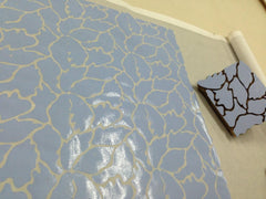 Wood block used for hand painting/hand printing wallpaper