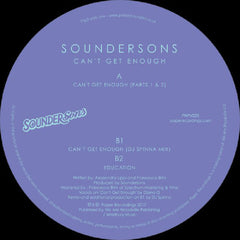 Soundersons – Can't Get Enough 12" Paper Recordings – PAPV225
