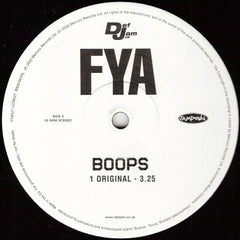 FYA – Boops 12" Def Jam UK – FYADJ1