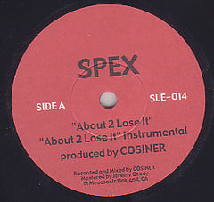 Spex (2) / The Farthest Artists – About 2 Lose It / Always Have A Rap 7" Sub-Level Epidemic Recordings – SLE-014