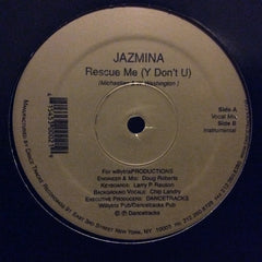 Willy Washington Presents Jazmina - Rescue Me (Y Don't U) 12" Dance Tracks DTX 002